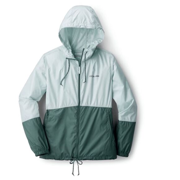Columbia Flash Forward Windbreaker Green/Blue Jacket - Women's Size XS, MSRP $50 - Picture 1 of 11